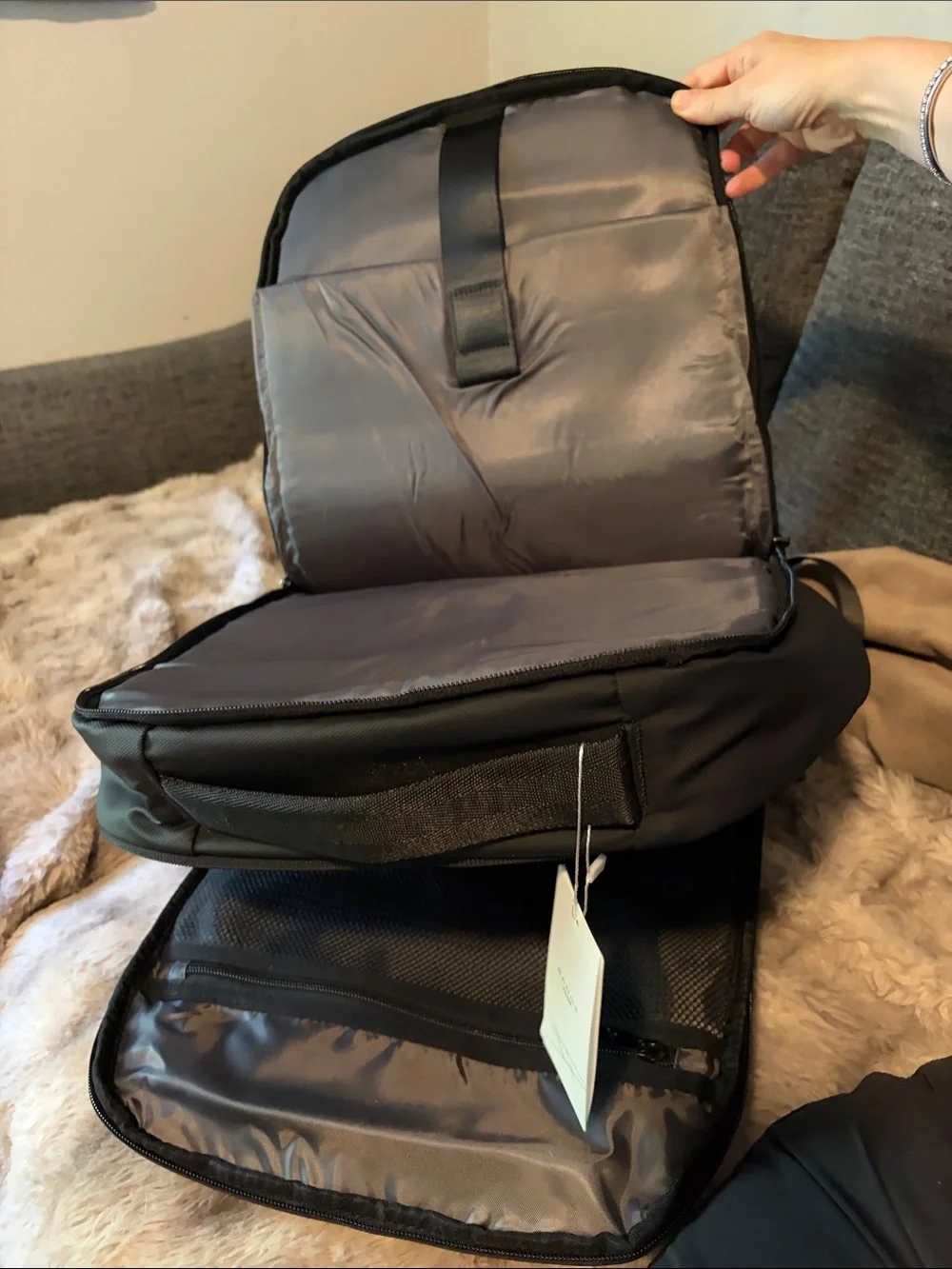 Black Men's Bange Urban Tech Backpack